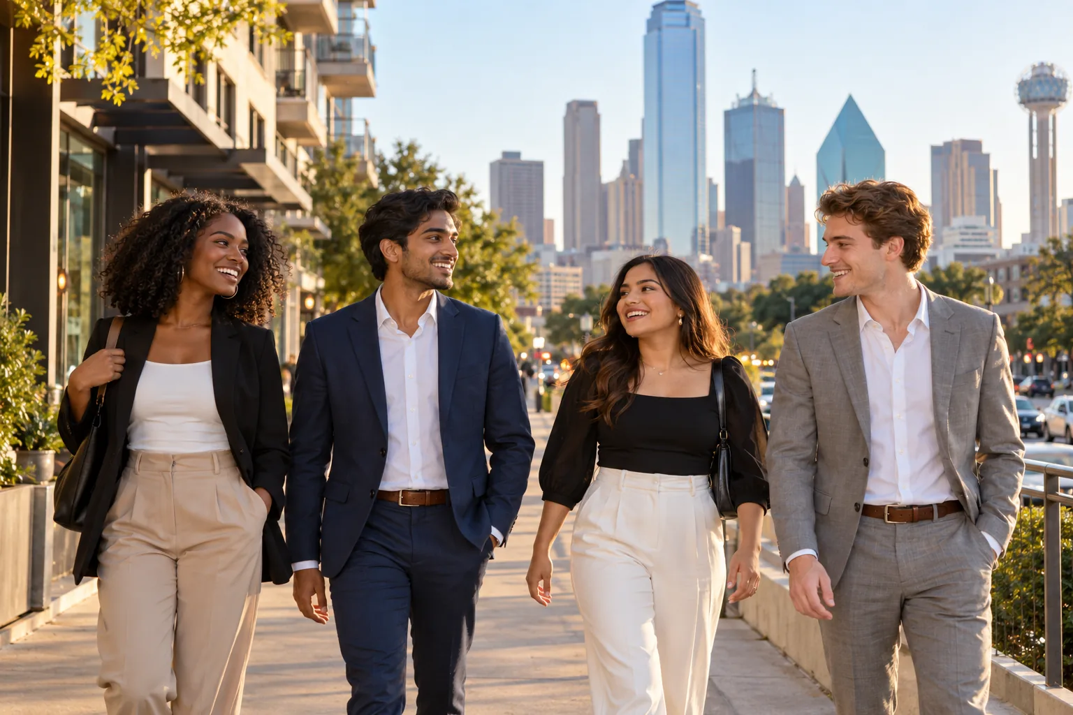 New graduates exploring Dallas