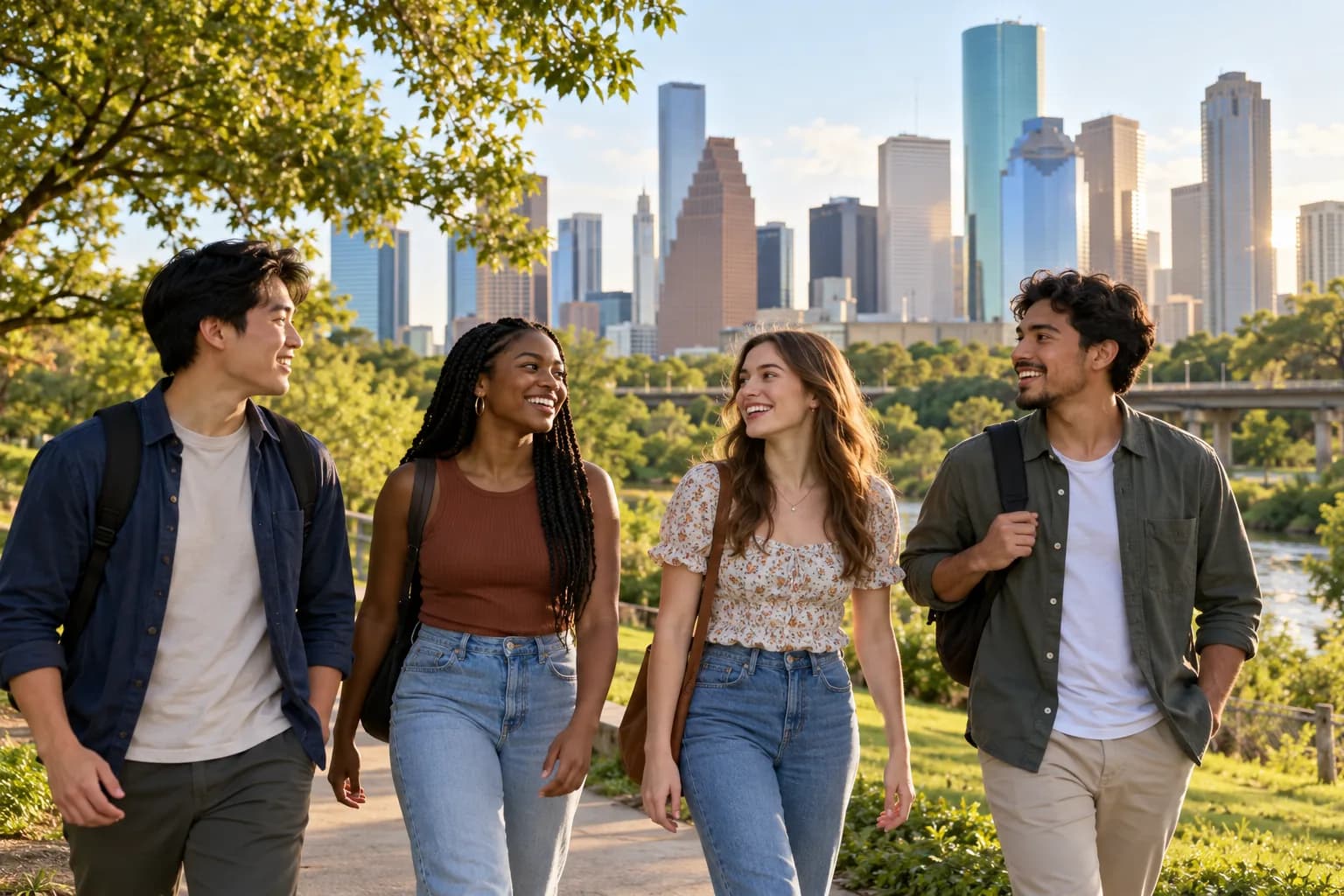 New graduates exploring Houston